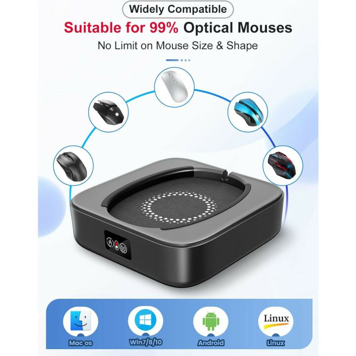 Silent Mouse Jiggler with Adjustable Timer for Productivity
