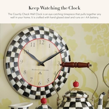 MacKenzie-Childs Wall Clock for Kitchen & Living Room Style