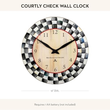 MacKenzie-Childs Wall Clock for Kitchen & Living Room Style