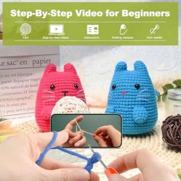 Faircosy Crochet Kit for Beginners - Amigurumi Animals