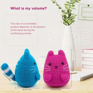 Faircosy Crochet Kit for Beginners - Amigurumi Animals