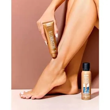 Sally Hansen Airbrush Legs, Illuminator Leg Makeup, Nude Glow 3.3 Oz.
