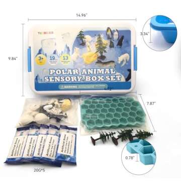 Yichushisu Arctic Animal Toys Set for Kids | 27 Pieces