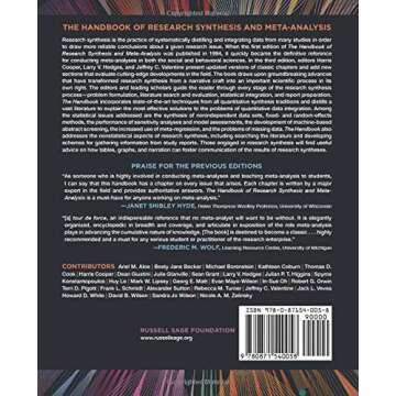 The Handbook of Research Synthesis and Meta-Analysis: Comprehensive Guide