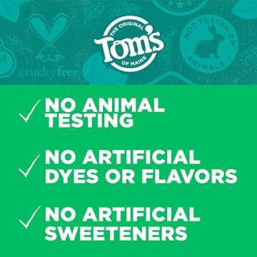 Tom's of Maine Wicked Fresh! Natural Anticavity Toothpaste, with Fluoride, Spearmint, 3 Pack, 4.0oz
