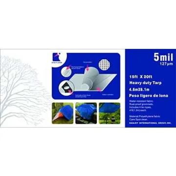 Star Plover Heavy Duty Poly Tarps 15x20 Waterproof Cover