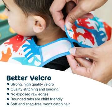 Tiny Twinkle Mess Proof Baby Bib - Waterproof Baby Apron - Machine Washable - PVC, BPA, & Phthalate ...