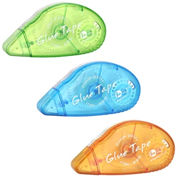 Tamaki 3 Pack Double Sided Tape Roller – Essential Adhesive for Crafting Projects