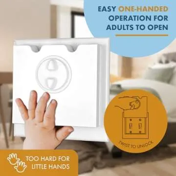 HomeStar Safety Light Switch Guard for Child Safety