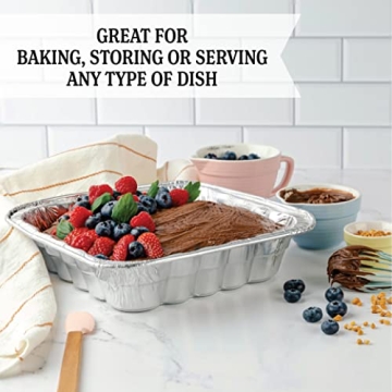 Plasticpro 10x10x3 Disposable Baking Pans - Versatile & Eco-Friendly