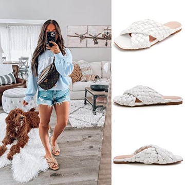 Stylish LAICIGO Women's Braided Flat Sandals for Summer