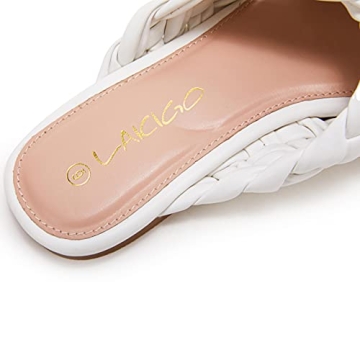 Stylish LAICIGO Women's Braided Flat Sandals for Summer