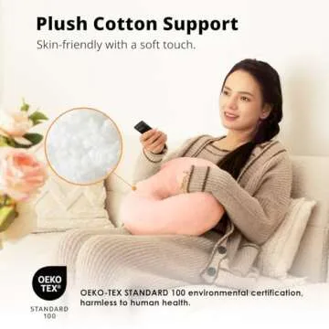 SupeDesk Tablet Pillow Stand for Reading, Adjustable Tablet Pillow Stand for Lap with Detachable Bowl, Fits 4.7"-13" Kindle/Phones/Tablets, Watch Videos, Stream Media, Pink