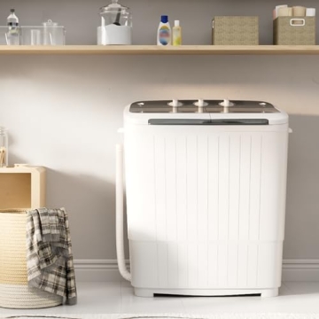 Pataku Portable Washing Machine, 17.6 Lbs Compact Mini Washer and Dryer Combo,Twin Tub Laundry Washe...