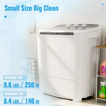 Pataku Portable Washing Machine Compact Twin Tub Combo