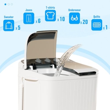 Pataku Portable Washing Machine Compact Twin Tub Combo