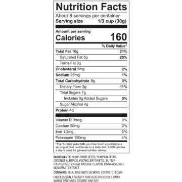 NuTrail Nut Granola Cereal for Keto & Low-Carb Diets