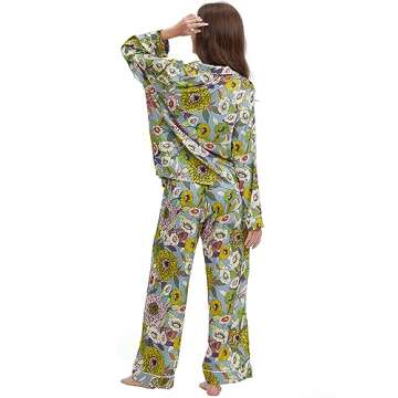 YiNi LuLu Women's Silk Satin Pajamas - Luxurious Comfort