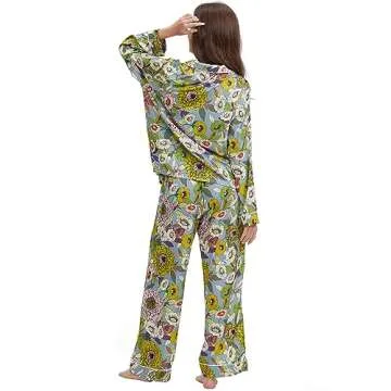 YiNi LuLu Women's Silk Satin Pajamas - Luxurious Comfort