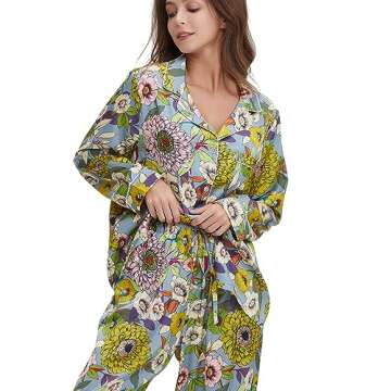 YiNi LuLu Women's Silk Satin Pajamas - Luxurious Comfort