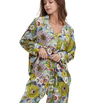 YiNi LuLu Women's Silk Satin Pajamas - Luxurious Comfort