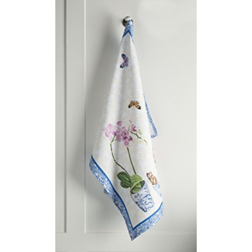 Maison d' Hermine Dish Towels 100% Cotton Kitchen Towels Absorbent Dishcloth for Home, Kitchen, Dining, Cocktail Parties & Camping, Canton - Spring/Summer (Set of 3)