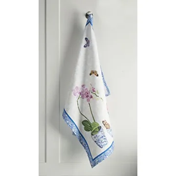 Maison d' Hermine Dish Towels 100% Cotton Kitchen Towels Absorbent Dishcloth for Home, Kitchen, Dining, Cocktail Parties & Camping, Canton - Spring/Summer (Set of 3)