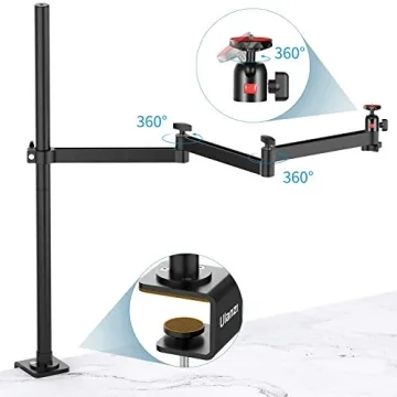 ULANZI Flexible Camera Desk Mount with 360° Ball Head