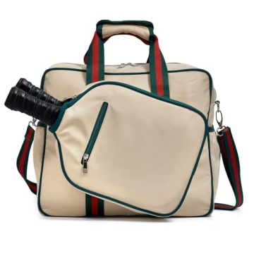 Retrora Pickleball Bags for Women, Pickleball Bag Tote with Front Pocket Fits 2 Paddles, Cute Pickle...