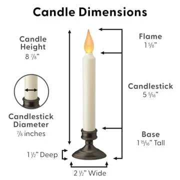 Xodus Innovations LED Window Candle with Flickering Flame