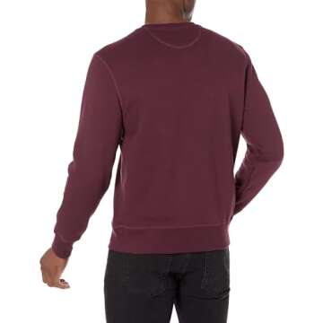 Amazon Essentials Men's Fleece Crewneck Sweatshirt - Burgundy, Small (Available in Big & Tall Sizes)
