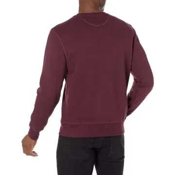 Amazon Essentials Men's Fleece Crewneck Sweatshirt - Burgundy, Small (Available in Big & Tall Sizes)