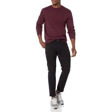 Amazon Essentials Men's Fleece Crewneck Sweatshirt - Burgundy, Small (Available in Big & Tall Sizes)