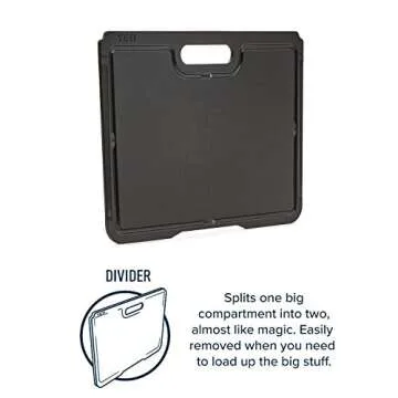 YETI LoadOut GoBox Divided Cargo Case, Charcoal