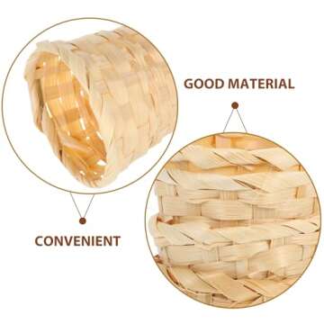 Kisangel 4Pcs Mini Woven Basket Miniature Basket Dollhouse Picnic Basket Tiny Candy Baskets for Wedding Party Favors Crafts Farmhouse Decor