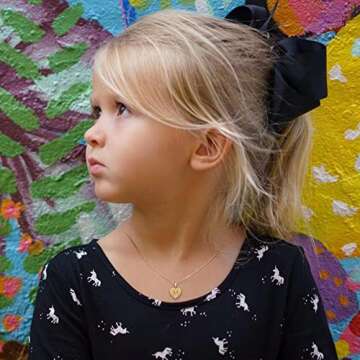 IEFSHINY Initial Necklaces for Women- Dainty 14K Gold Plated Petite Letter A Initial Necklace Heart Pendant Hand Stamped Alphabet Monogram Necklaces Birthday Idea for WomenMon