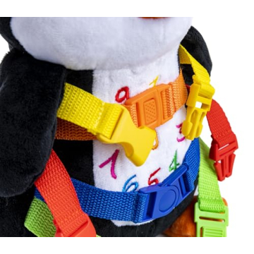 Buckle Toys Blizzard Penguin - Educational Plush Activity Toy