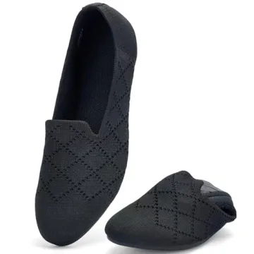 poemlady Women’s Ballet Flat Shoes - Stylish Knit walking flats for All Occasions