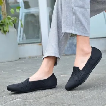 Comfortable Ballet Flats with Memory Foam Insoles