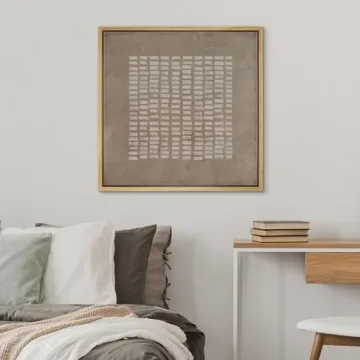 Modern Geometric Framed Canvas Art for Home Decor