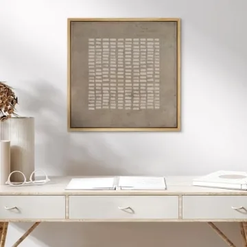 Modern Geometric Framed Canvas Art for Home Decor