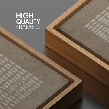 Modern Geometric Framed Canvas Art for Home Decor