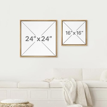 Modern Geometric Framed Canvas Art for Home Decor