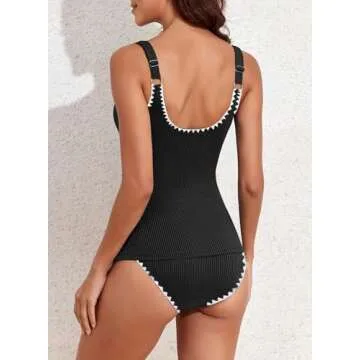 Elegant Aleumdr Tankini Set for Women - Tummy Control & Style