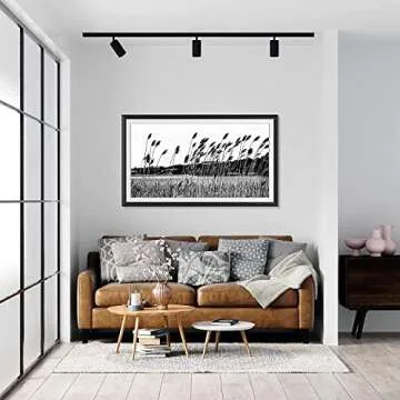 Frame My TV Deco TV Frames Alloy Prismatic - Anodized Black Bezel Compatible ONLY with Samsung The F...