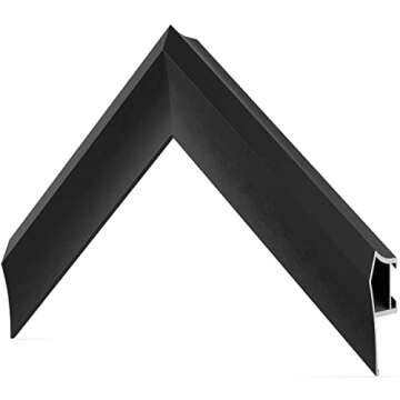 Frame My TV Deco TV Frames Alloy Prismatic - Anodized Black Bezel Compatible ONLY with Samsung The Frame TV (55", Fits 2021-2025 Frame TV)