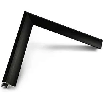 Frame My TV Deco TV Frames Alloy Prismatic - Anodized Black Bezel Compatible ONLY with Samsung The Frame TV (55", Fits 2021-2025 Frame TV)