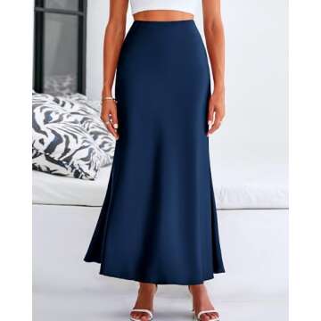 BTFBM Womens Summer Fall Skirt 2025 Silk Elegant High Waist Cocktail Party Wedding Mermaid Satin Max...