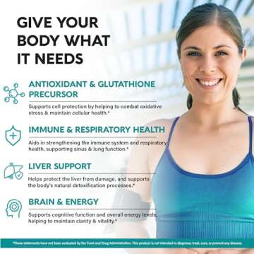 NAC Supplement | Selenium | B6 | B12 - Antioxidant, Immune Support - N Acetyl Cysteine 600 mg per Ca...