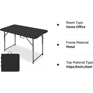 Edtian Folding Table - Compact & Portable for Every Occasion